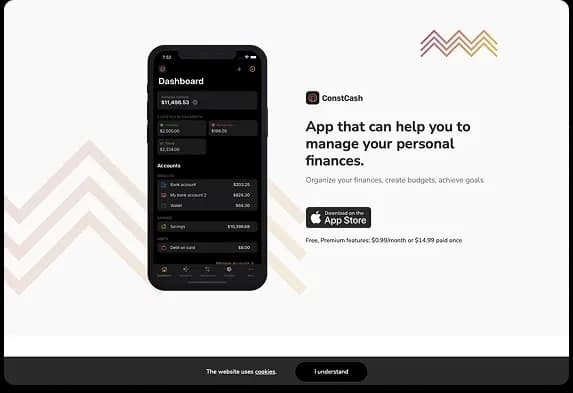 ConstCash Web screenshot 1